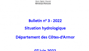 Bulletin sur la situation hydrologique du 7 juin 2022